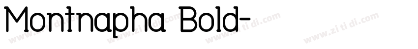 Montnapha Bold字体转换